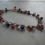 Patriotic Copper Chain Bracelet