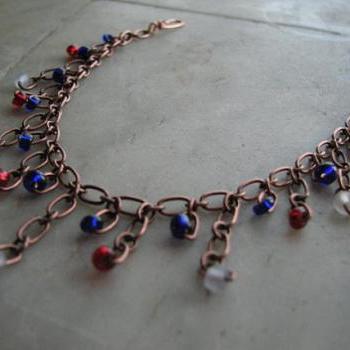 Dangle copper bracelet